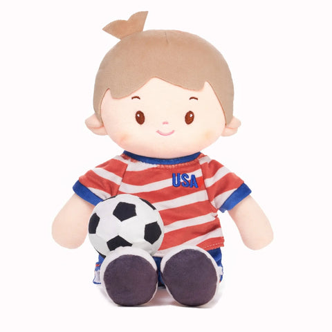 Personalized Soccer Boy - USA (2 Skin Tones)