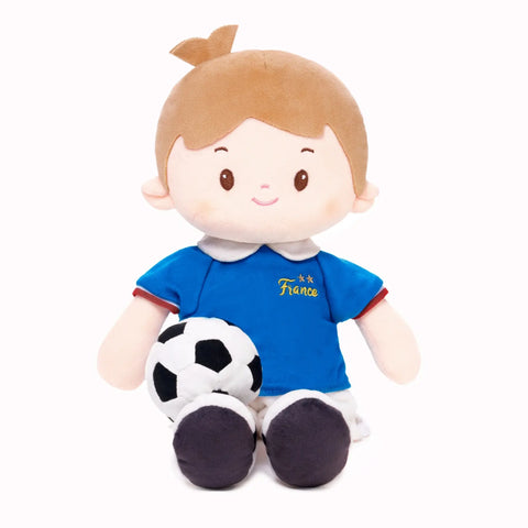 Personalized Soccer Boy - FRA (2 Skin Tones)