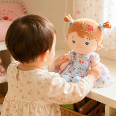 Personalized Strawberry Girl - Blue