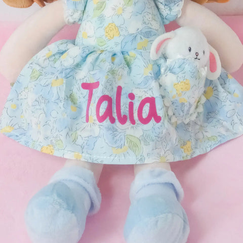 Personalized Lily Girl & Her Pet