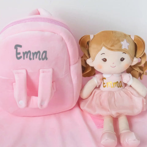 Personalized Princess Starlet Doll Backpack - Pink
