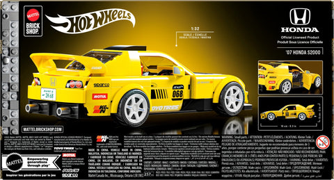 Mattel Brick Shop Hot Wheels ’07 Honda S2000 Building Set