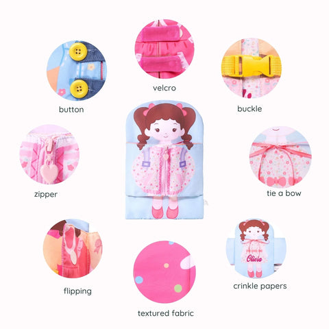 Molly Knows How To Wear - Personalized Montessori Soft Book