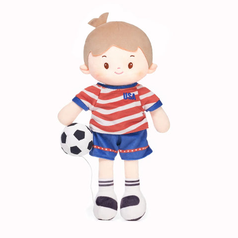 Personalized Soccer Boy - USA (2 Skin Tones)