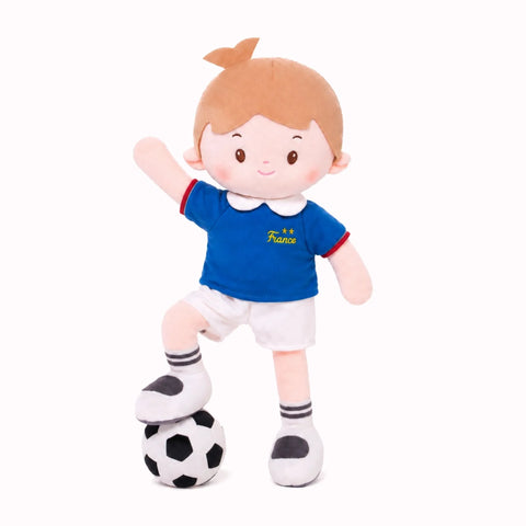 Personalized Soccer Boy - FRA (2 Skin Tones)