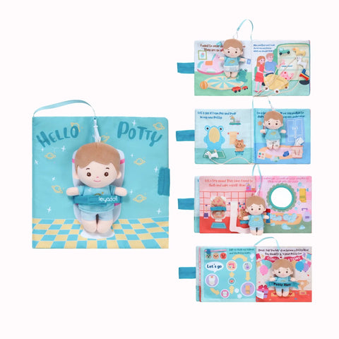 Hello Potty for Boys - Personalized Montessori Soft Book