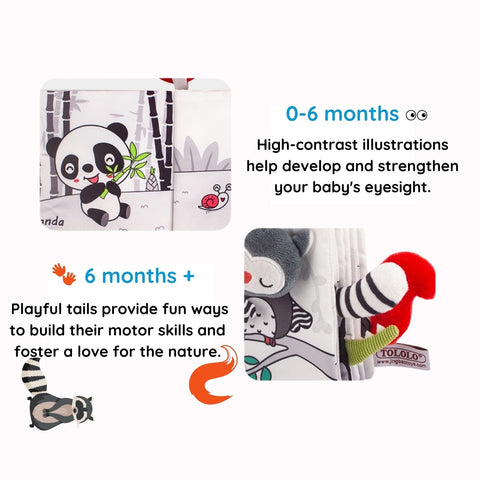 Animal Kingdom - Black&White Soft Tail Book For Babies