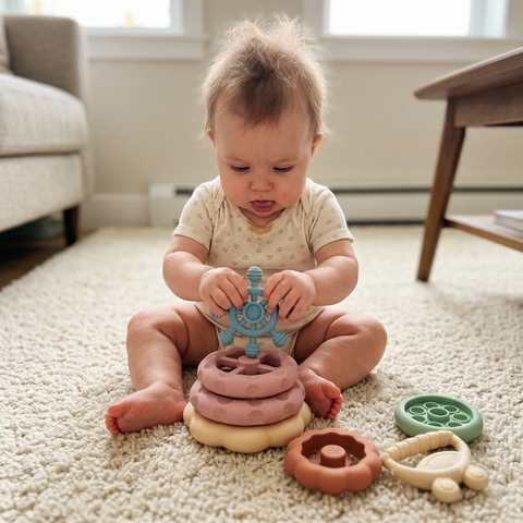 Toddla™ Montessori Stacking Teething Toy