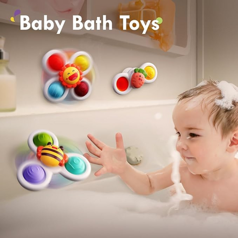 Toddla™ Suction Fidget Spinner (3 Pack)