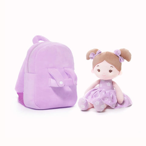 Personalized Flora Belle Doll Backpack - Purple