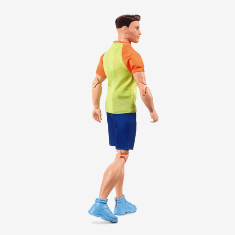 Barbie Looks Ken Doll (Buff Body, Curly Brunette Hair)