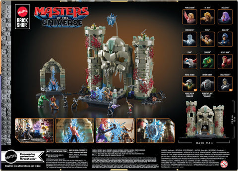Mattel Brick Shop Masters of the Universe Battle of Castle Grayskull Building Set