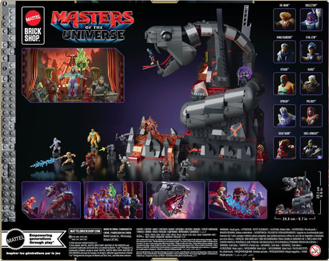 Mattel Brick Shop Masters of the Universe Clash at Snake Mountain Building Set